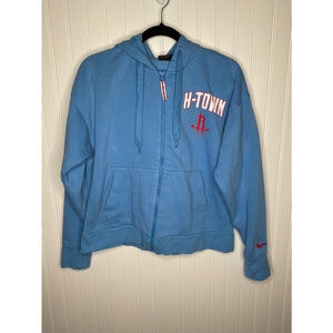 Women's Nike Blue Houston Rockets Hoodie Size M